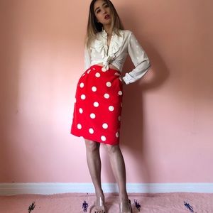 Vintage Minnie Polka Dot Skirt